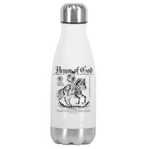 Armor Of God | Put On The Full Armor Of God | Christian Stainless Steel Insulated Water Bottle