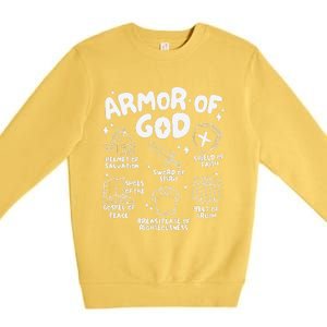 Armor Of God Christian Jesus Premium Crewneck Sweatshirt