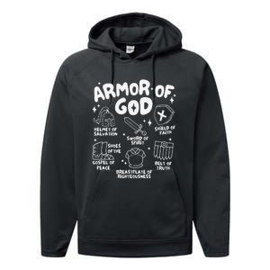 Armor Of God Christian Jesus Performance Fleece Hoodie