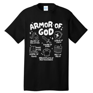 Armor Of God Christian Jesus Tall T-Shirt