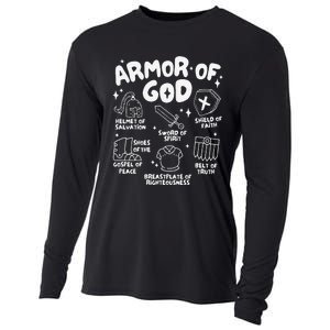 Armor Of God Christian Jesus Cooling Performance Long Sleeve Crew