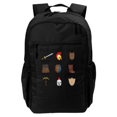 Armor of God Says I Am Christian Loves Jesus Heart Backpack