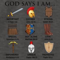 Armor of God Says I Am Christian Loves Jesus Heart Vector Backpack