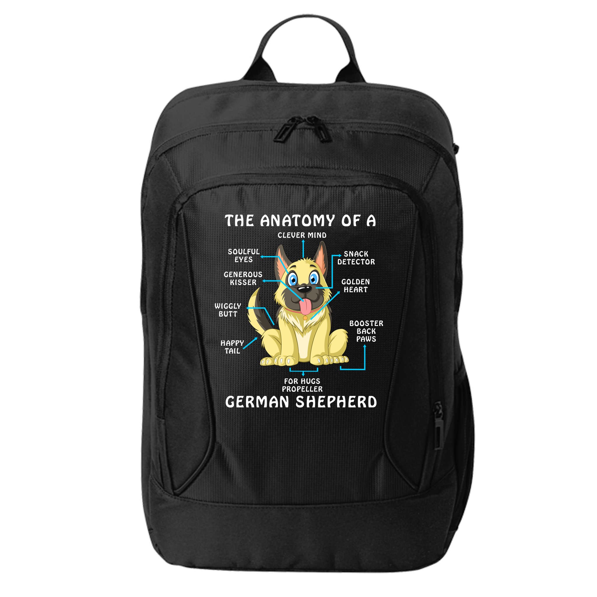 Anatomy Of German Shepherd City Backpack