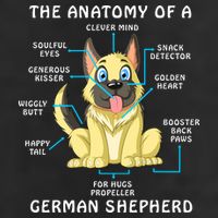 Anatomy Of German Shepherd 11oz C Handle Ceramic Mug