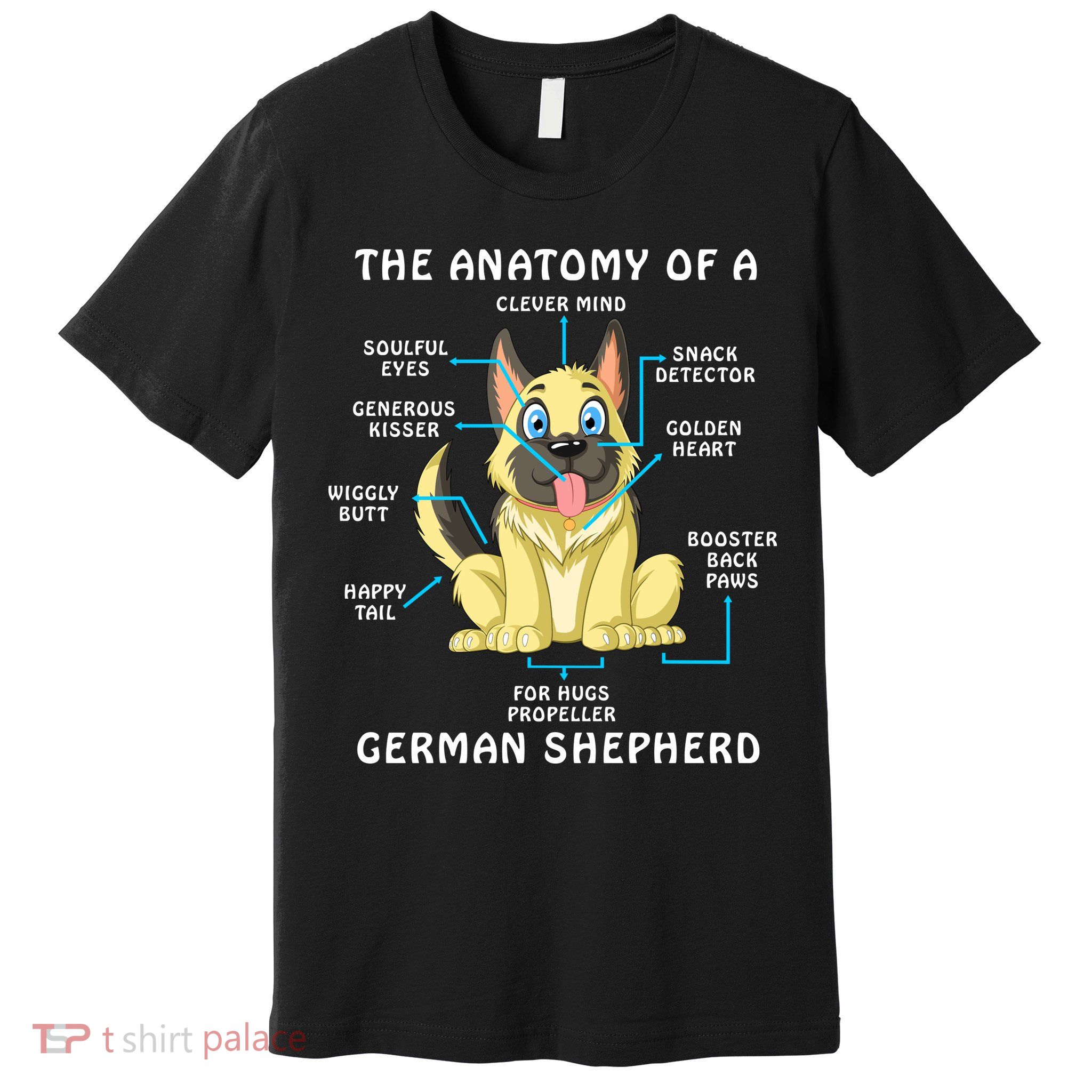 Anatomy Of German Shepherd Premium T-Shirt