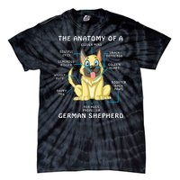 Anatomy Of German Shepherd Tie-Dye T-Shirt