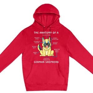 Anatomy Of German Shepherd Premium Pullover Hoodie