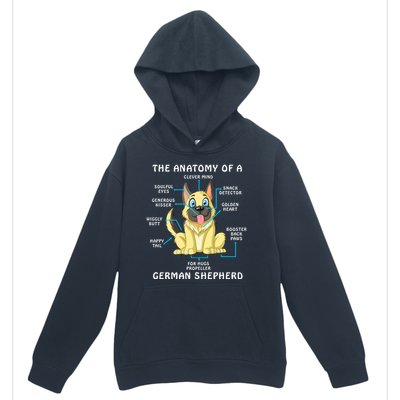 Anatomy Of German Shepherd Urban Pullover Hoodie