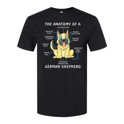 Anatomy Of German Shepherd Softstyle CVC T-Shirt