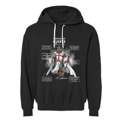 Armor Of God Christian Bible Verse Religious Garment-Dyed Fleece Hoodie