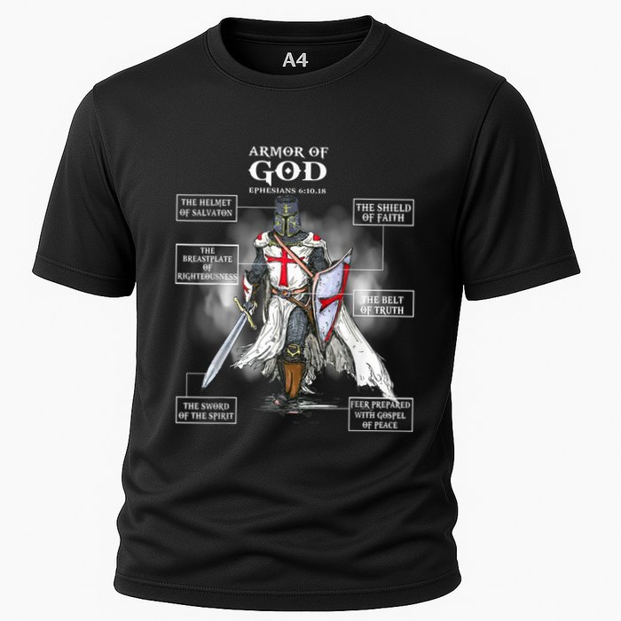 Armor Of God Christian Bible Verse Religious Cooling Performance Crew T-Shirt