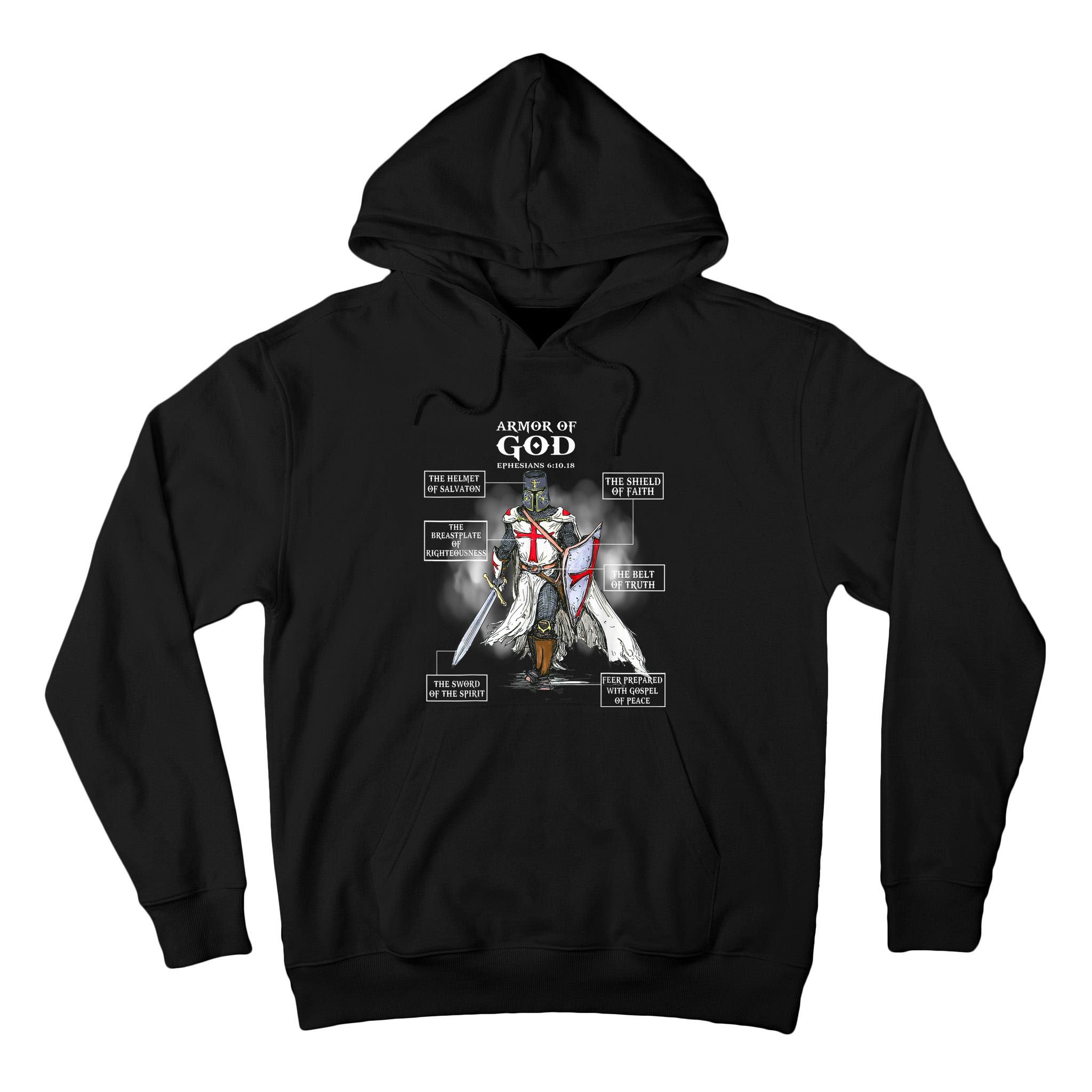 Armor Of God Christian Bible Verse Religious Tall Hoodie