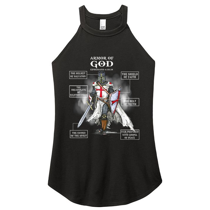 Armor Of God Christian Bible Verse Religious Women's Perfect Tri Rocker Tank