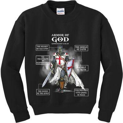 Armor Of God Christian Bible Verse Religious Kids Sweatshirt