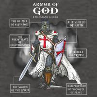 Armor Of God Christian Bible Verse Religious Vector Backpack