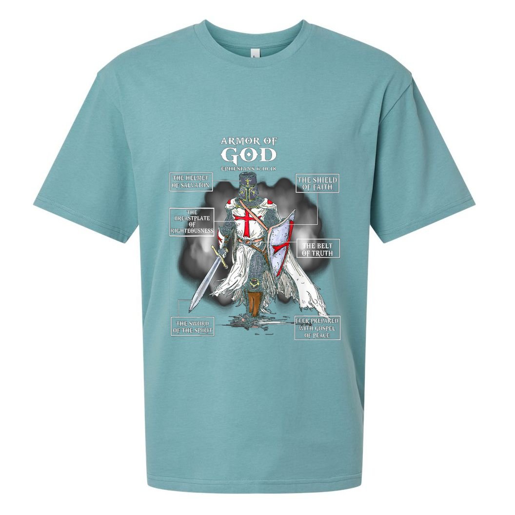 Armor Of God Christian Bible Verse Religious Sueded Cloud Jersey T-Shirt