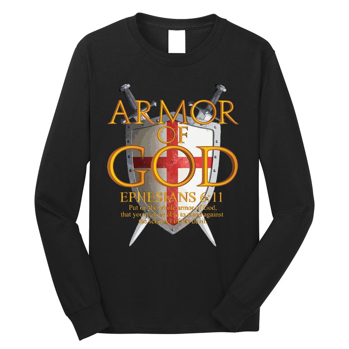 Armor Of God Ephesians Bible Verse Religious Christian Long Sleeve Shirt