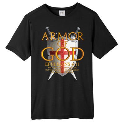 Armor Of God Ephesians Bible Verse Religious Christian Tall Fusion ChromaSoft Performance T-Shirt