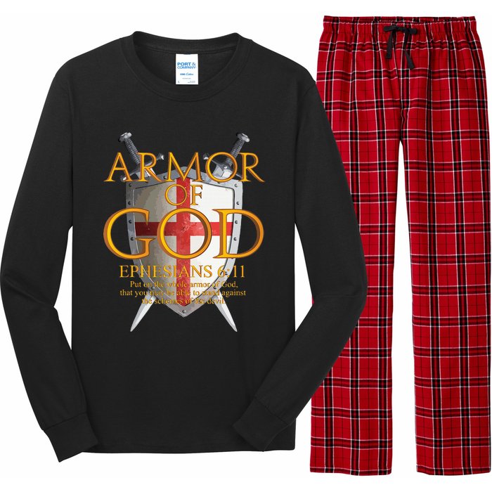 Armor Of God Ephesians Bible Verse Religious Christian Long Sleeve Pajama Set