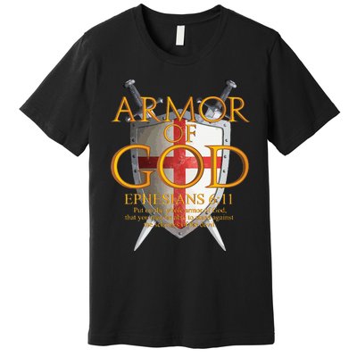 Armor Of God Ephesians Bible Verse Religious Christian Premium T-Shirt