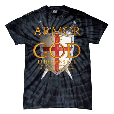 Armor Of God Ephesians Bible Verse Religious Christian Tie-Dye T-Shirt