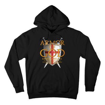 Armor Of God Ephesians Bible Verse Religious Christian Tall Hoodie