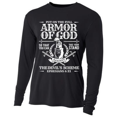 Armor Of God Christian Bible Verse Religious Cool Gift Cooling Performance Long Sleeve Crew