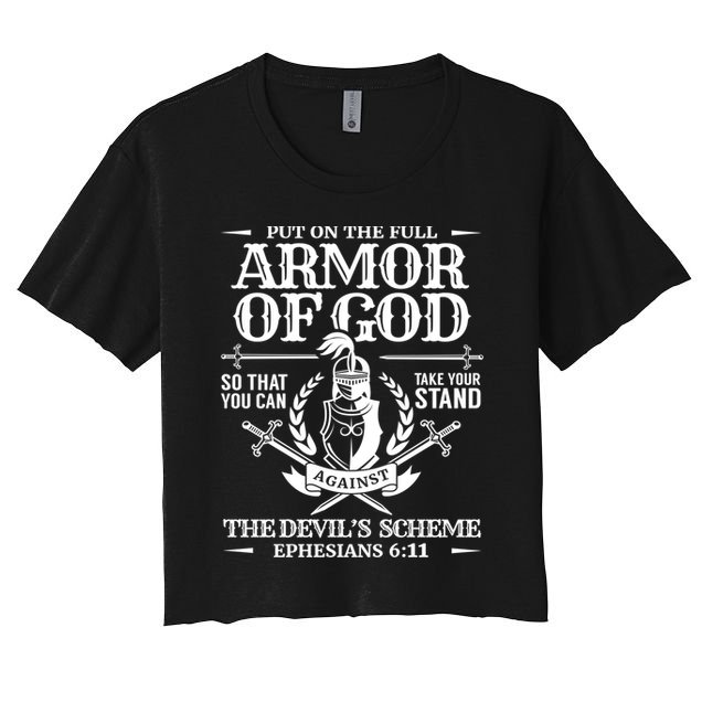 Armor Of God Christian Bible Verse Religious Cool Gift Crop Top