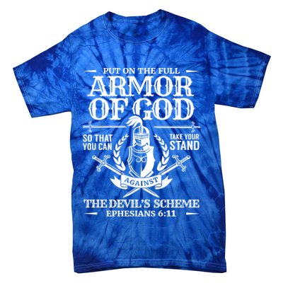 Armor Of God Christian Bible Verse Religious Cool Gift Tie-Dye T-Shirt