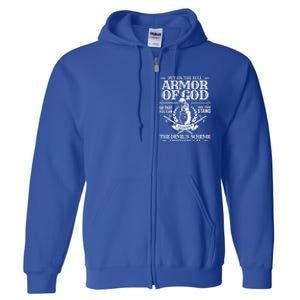 Armor Of God Christian Bible Verse Religious Cool Gift Full Zip Hoodie