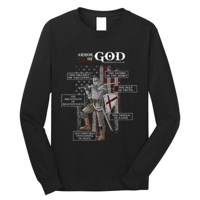 Armor Of God Ephesians 6 10 18 Bible Verse Long Sleeve Shirt