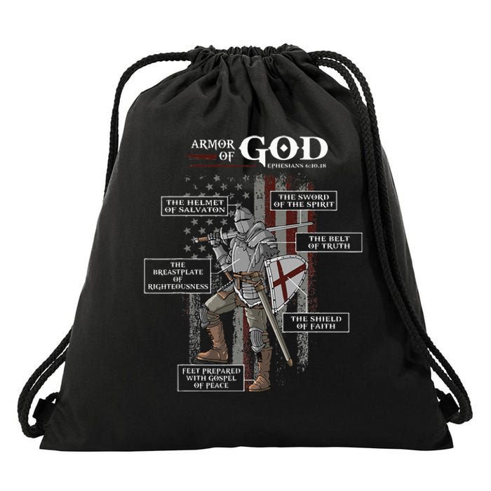 Armor Of God Ephesians 6 10 18 Bible Verse Drawstring Bag