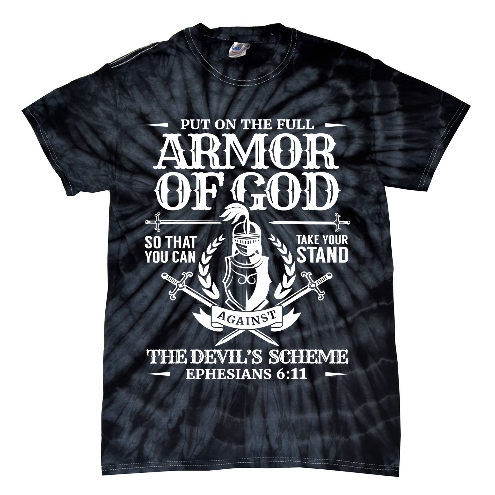 Armor Of God Christian Bible Verse Religious Tie-Dye T-Shirt
