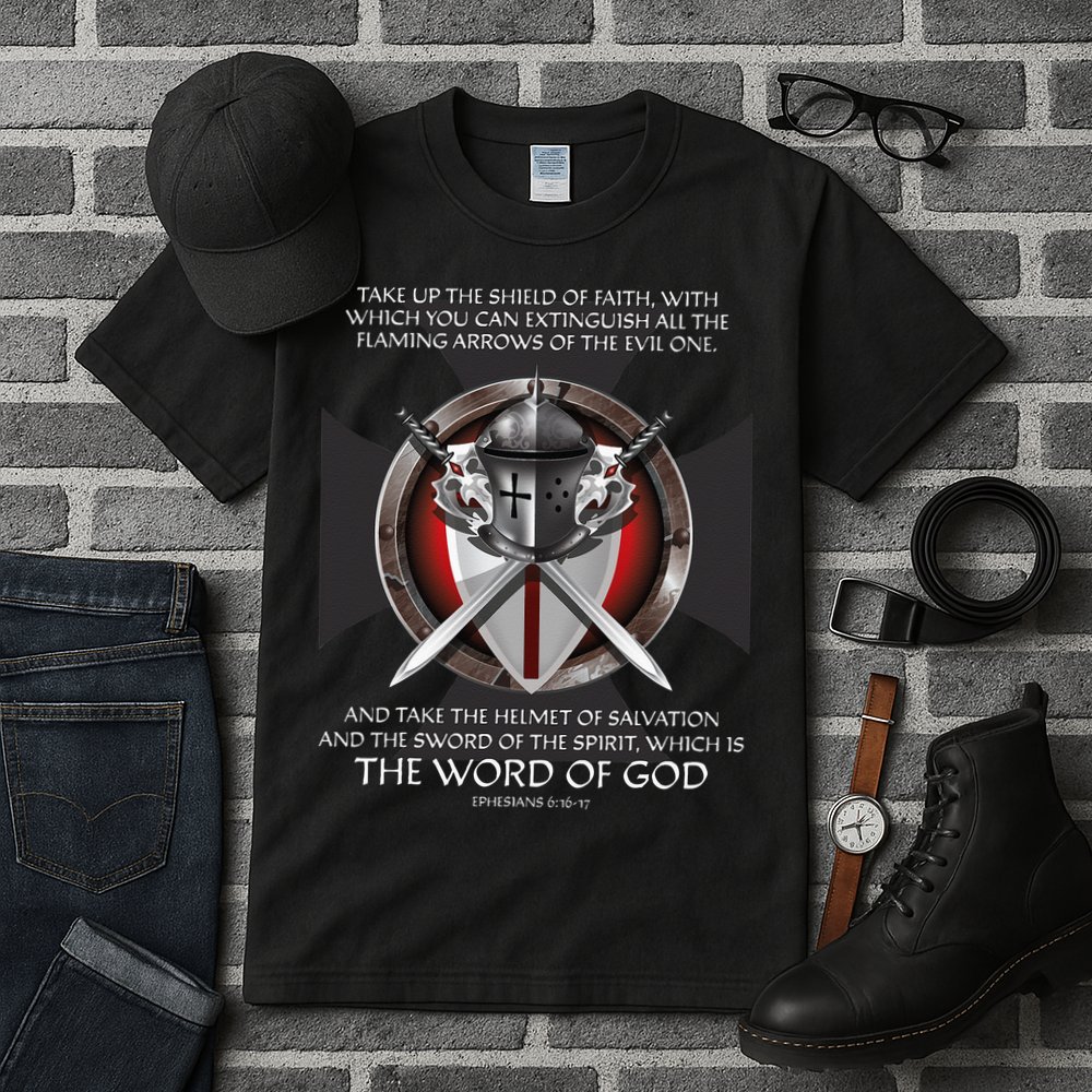 Armor Of God Men Women Kids Christian Bible Verse Tall T-Shirt