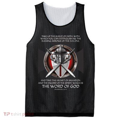 Armor Of God Men Women Kids Christian Bible Verse Mesh Reversible Basketball Jersey Tank