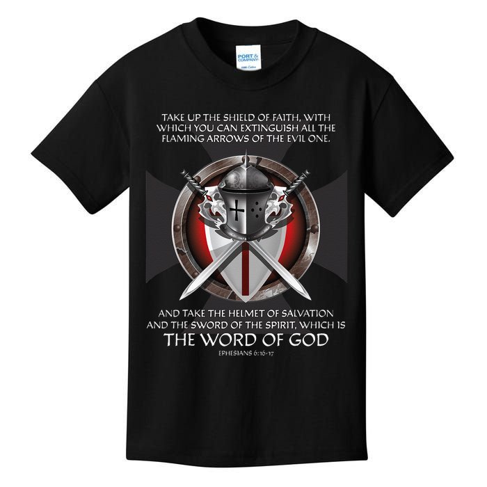 Armor Of God Men Women Kids Christian Bible Verse Kids T-Shirt