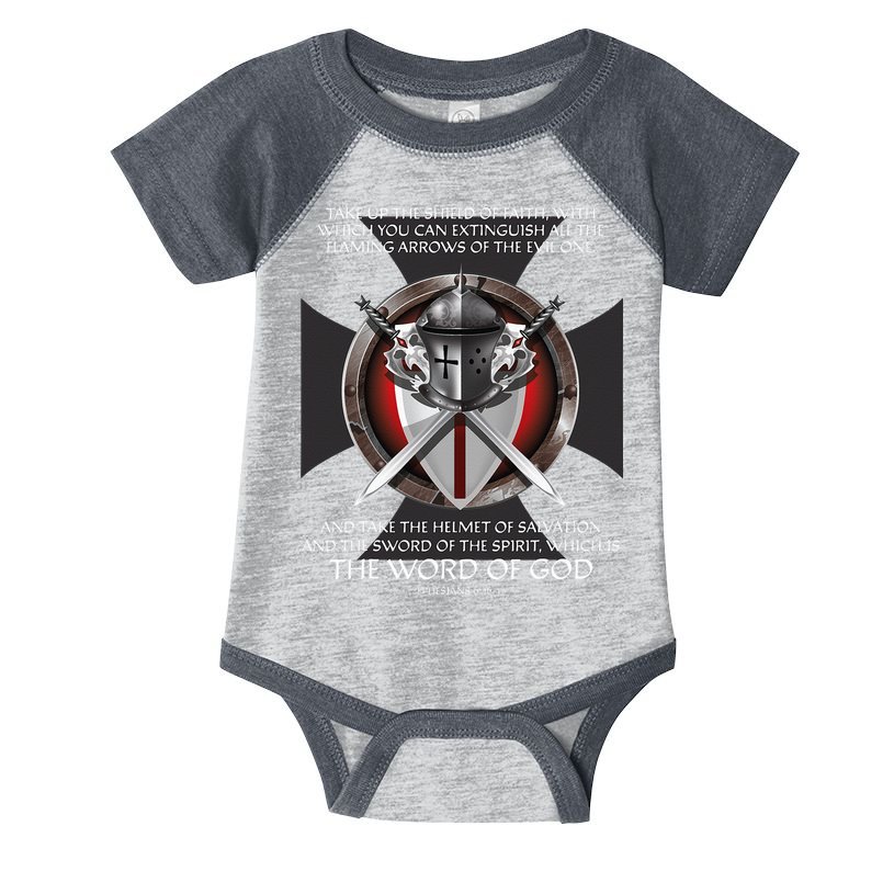 Armor Of God Men Women Kids Christian Bible Verse Infant Baby Jersey Bodysuit