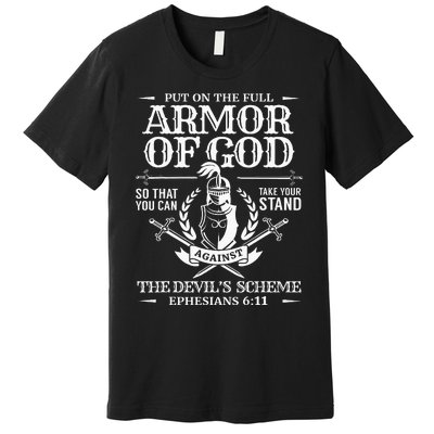 Armor Of God Christian Bible Verse Religious Premium T-Shirt