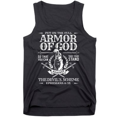 Armor Of God Christian Bible Verse Religious Tank Top