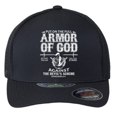 Armor Of God Christianity Flexfit Unipanel Trucker Cap