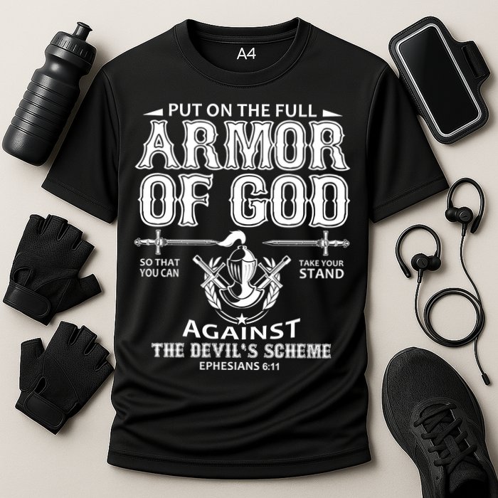 Armor Of God Christianity Cooling Performance Crew T-Shirt