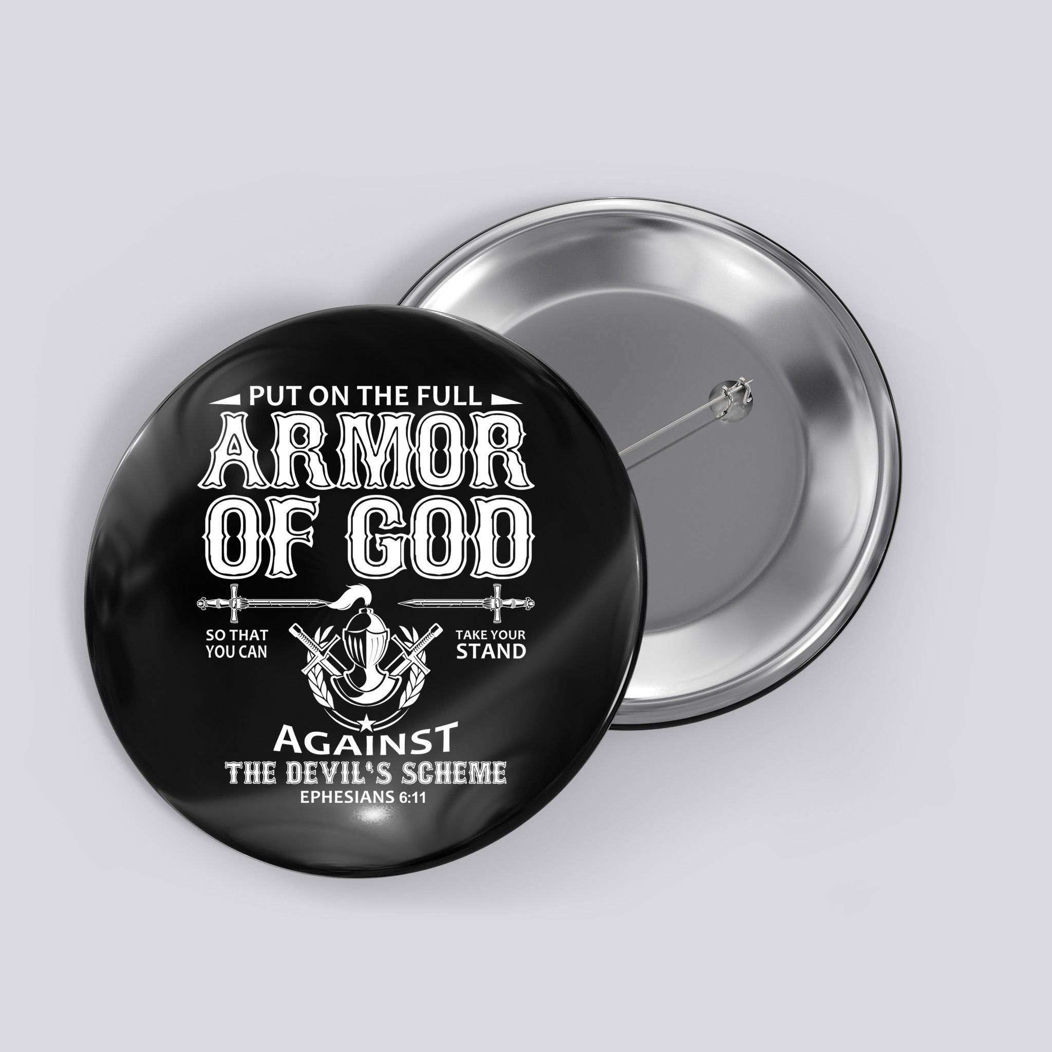 Armor Of God Christianity Button
