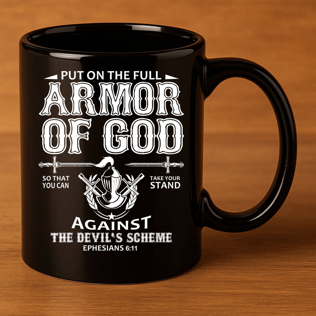 Armor Of God Christianity 11oz C Handle Ceramic Mug