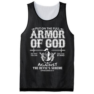 Armor Of God Christianity Mesh Reversible Basketball Jersey Tank