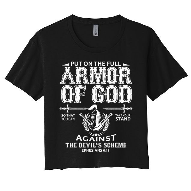 Armor Of God Christianity Crop Top