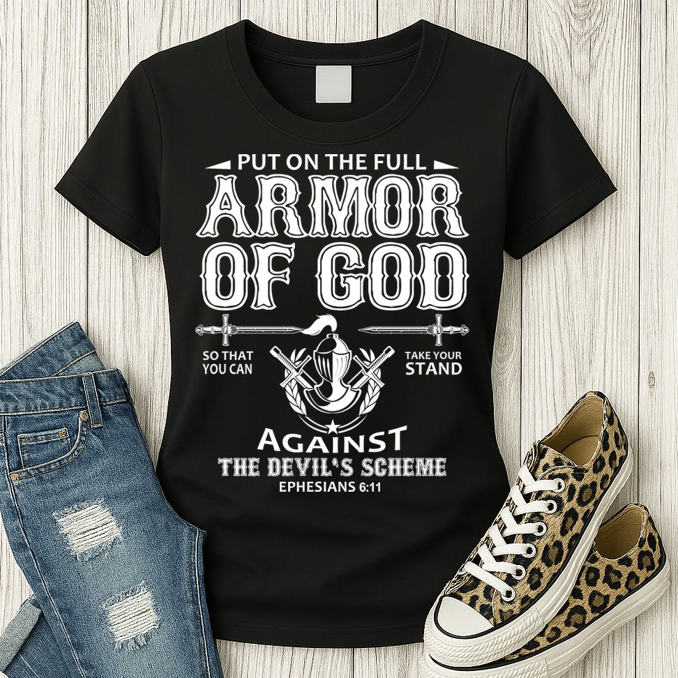 Armor Of God Christianity Womens T-Shirt