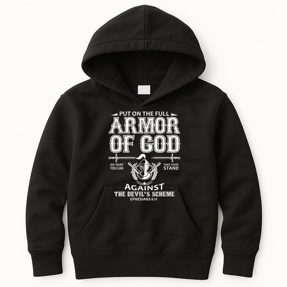 Armor Of God Christianity Kids Hoodie