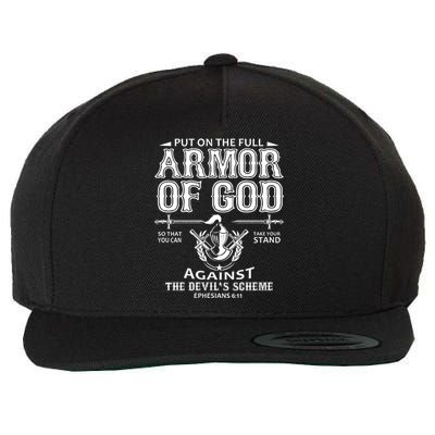 Armor Of God Christianity Wool Snapback Cap