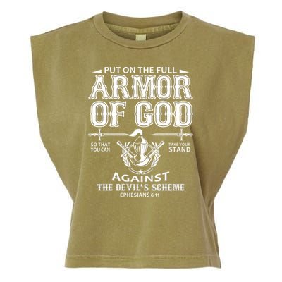 Armor Of God Christianity Garment-Dyed Women's Muscle Tee